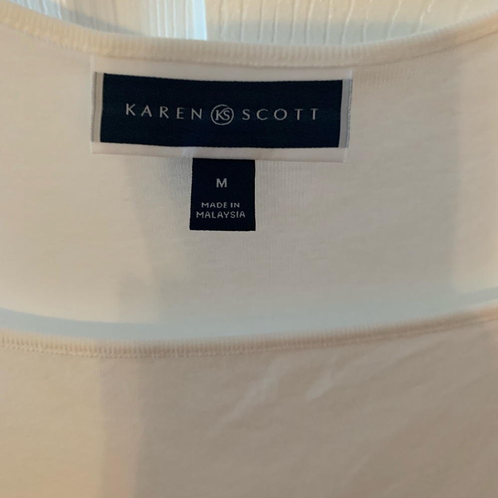 Karen Scott Women’s Square Neck Tank, Like New, Medium - Picture 6 of 12